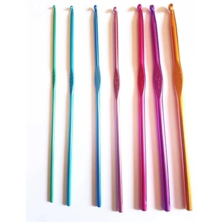 Kit Agulha Para Crochê Com 7 Unidade No Pacote Super Kit