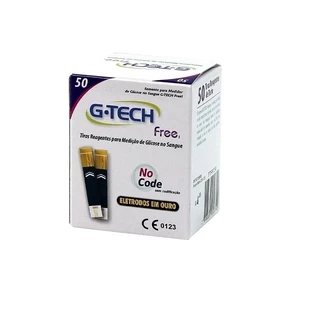Tiras Reagentes G-tech Free Caixa Com 50 Tiras em Oferta na Shopee