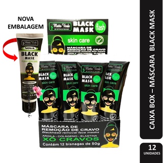 Matto Verde Atacado Box 12 Unidades Black Mask Máscara de Cravos 50g - Cada