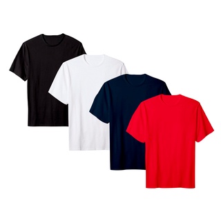 Kit 4 Camisetas Masculina Básica T-Shirt Slim AMGK