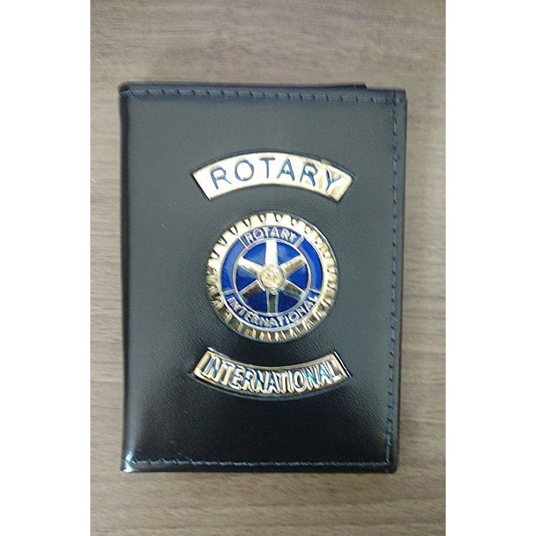 Carteira de couro legítimo do Rotary Internacional - simples | Shopee ...