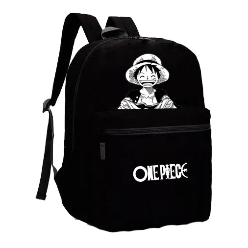 Kit mochila e estojo grande padrão escolar one piece rei dos piratas  personagem luffy desenho anime