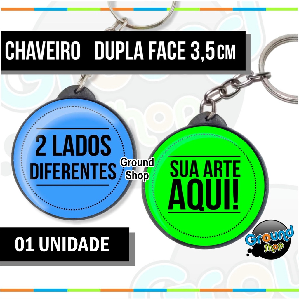 Copo Térmico PERSONALIZADO COM SUA ARTE 350mL + Chaveiro Dupla Face +  Button