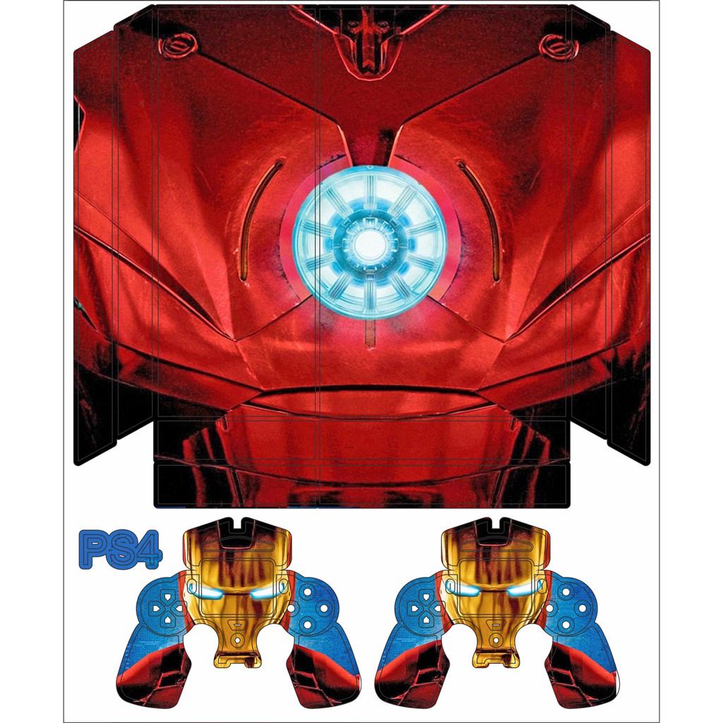 Skin PS4 PRO Adesiva Iron Man