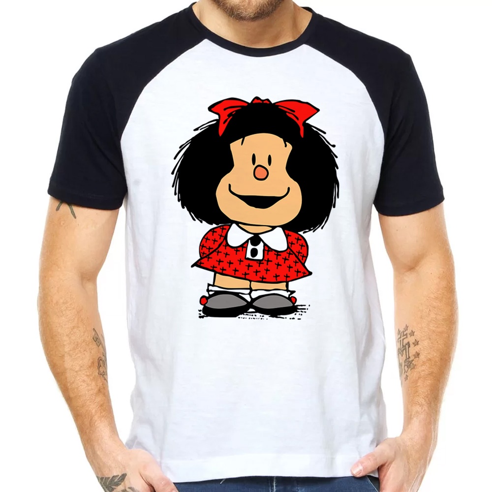 Camisa Mafalda Desenho Quadrinho Hq Gibi Personalizada Shopee Brasil