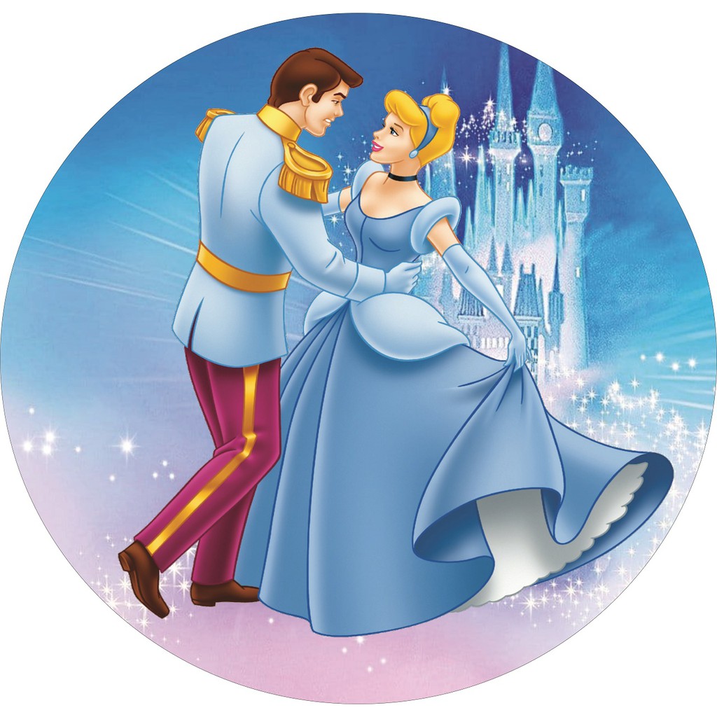Painel em lona Redondo Cinderela Decoração de Festa Infantil | Shopee ...