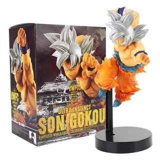 22 Centímetros Dragon Ball Z Goku Gokou Estatueta Bwfc Ultra Instinct Pvc Action Figure Collectible Modelo Toy