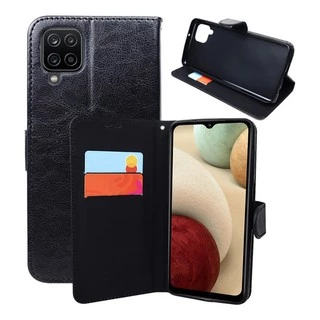 Capa Carteira Compativel A12 M12 Couro Sintetico Capinha Case Celular