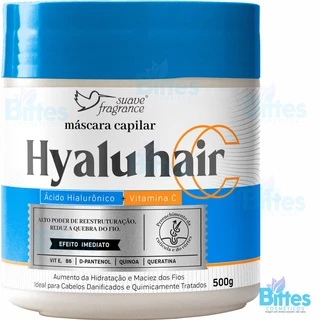 Máscara Capilar Hyalu Hair Suave Fragrance Cosméticos Reconstrução Dos Fios Ação Imediata