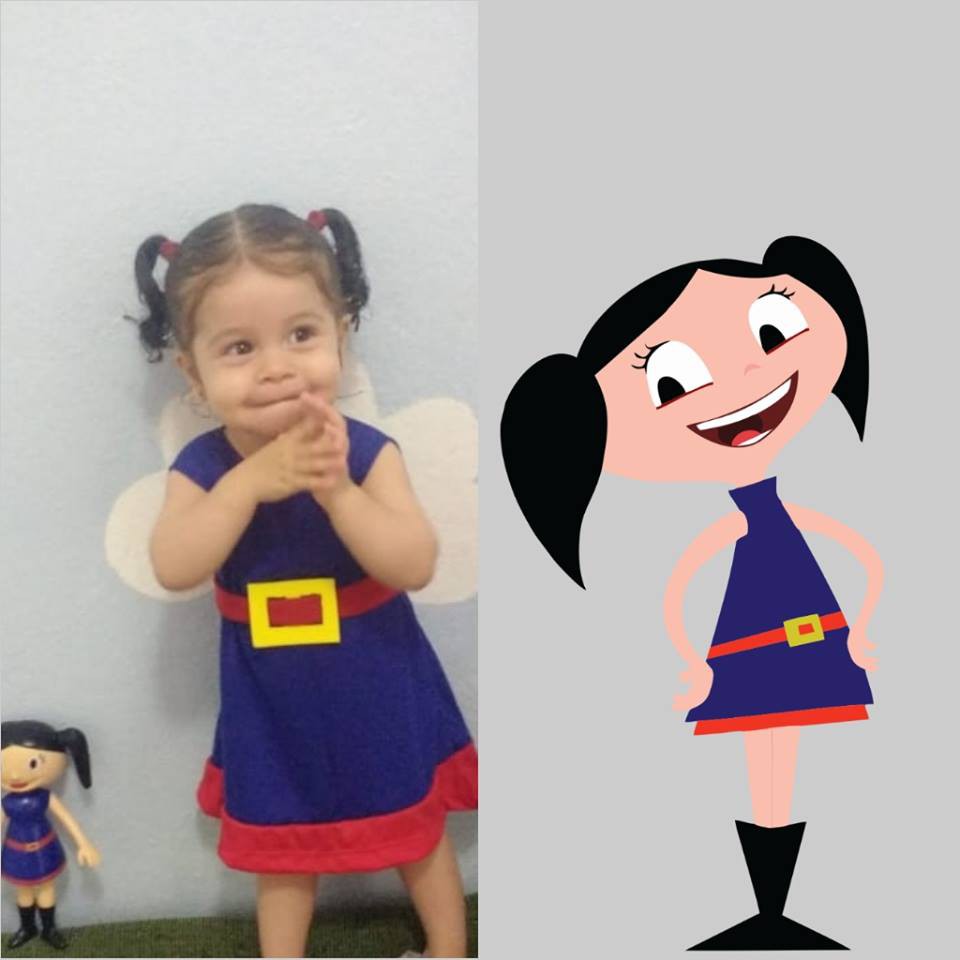 Vestido infantil show da hot sale luna