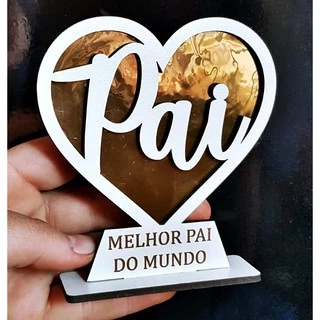 Troféu dia dos pais lembrancinha barata centro de mesa
