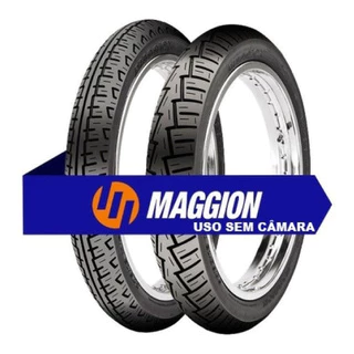 Par Pneu Cg 150 90/90-18 + 275-18 Novo Maggion Sem Camara Winner