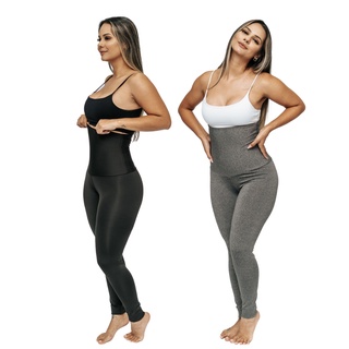 Calça Legging Meia Cinta Romance Feminina Suplex Basica Cintura