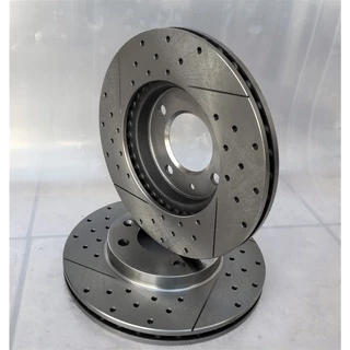 disco de freio santana perfurado e frisado 256mm