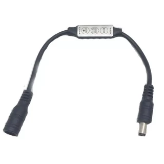 Mini controlador (dimmer) de intensidade de luz led cor única, 12v, 3 teclas