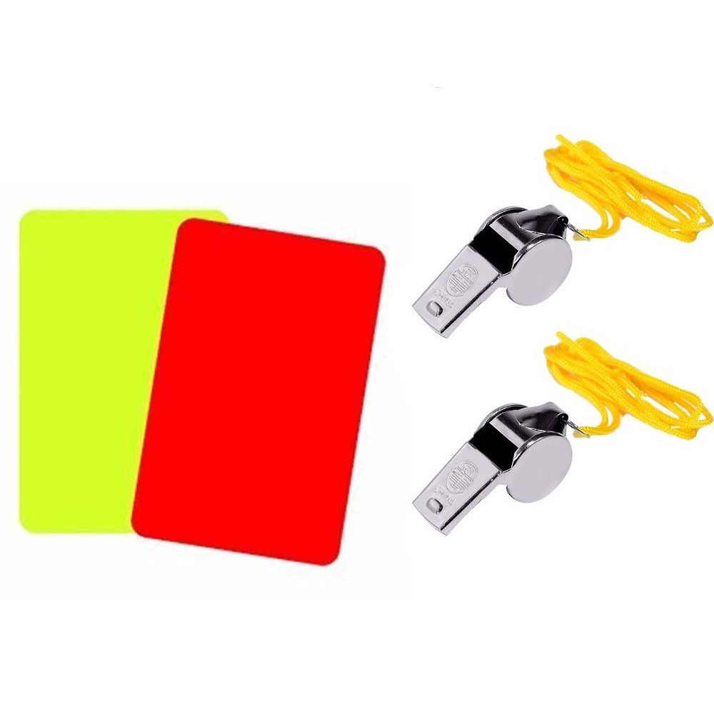 Toddmomy 1 Conjunto Árbitro Cartão Vermelho e Amarelo Kits De Árbitro Apito  De Metal Acessórios Para Jogos De Futebol Apitos De Futebol Ferramenta De  Arbitragem Placar De Futebol Xadrez Pvc