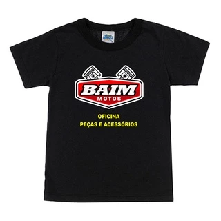 Camiseta para Bebê personalizada na cor preta