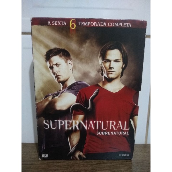 Dvd Supernatural 6 Temporada 6 Dvds Dublado Ótimo Estado Shopee Brasil 