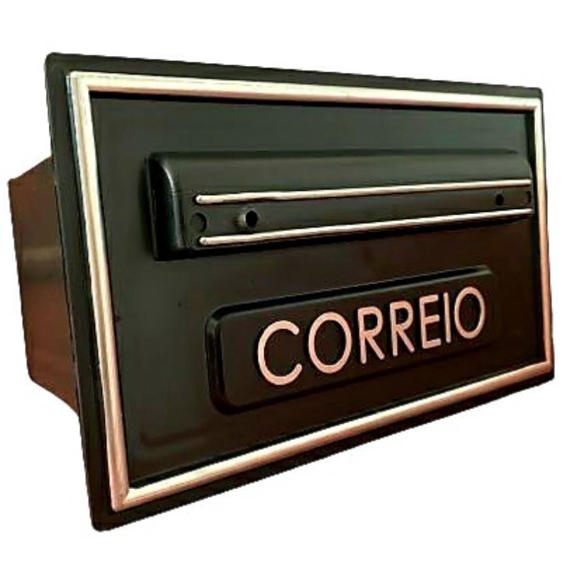 Caixa de correio pvc embutir ou fixar grade, muro, portão