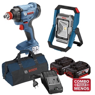 Chave Imp GDX 180LI e Lanterna GLI 18V-1900 a bat 18V