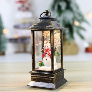 Lanterna Natalina com Luz Boneco de Neve 21cm Espressione