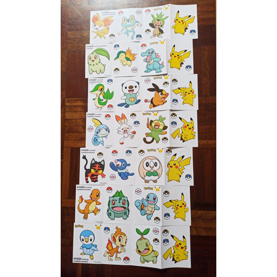 Envelopes Pokemon Mc Donald's Cartas+adesivos+moldura+estojo