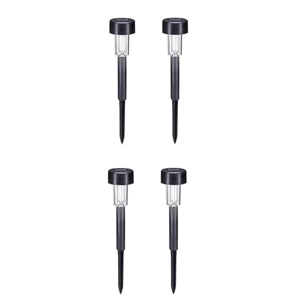 4un Luminária Solar Balizador Jardim Multicor Decoração Shopee Brasil