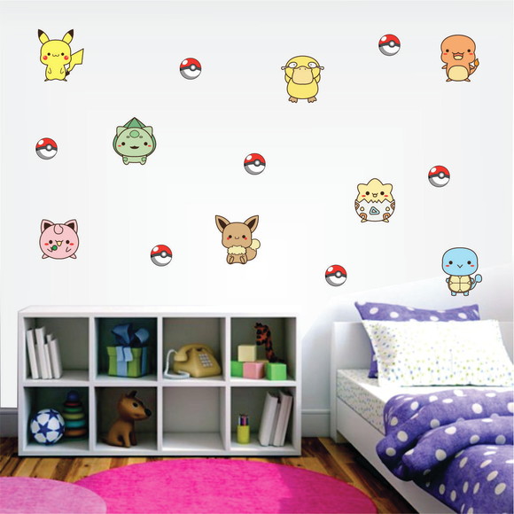 Adesivo de parede Pokemon Lendário 1.50 x 1,00.