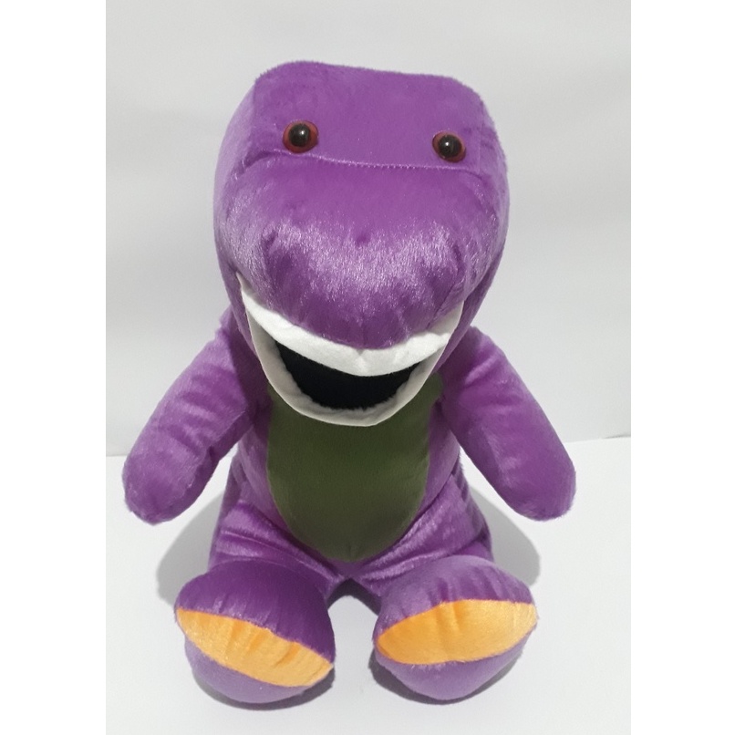 Boneca de Desenho Animado Barney Dinossauro Roxo Brinquedo de Pelúcia