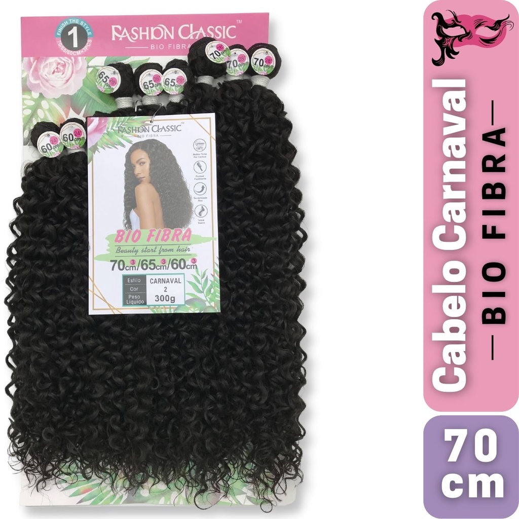 Cabelo Orgânico Bio Vegetal Cacheado Modelo Adriana Linha Supreme Hair Ser  Mulher 200g 35cm 100% Fibra de Proteína