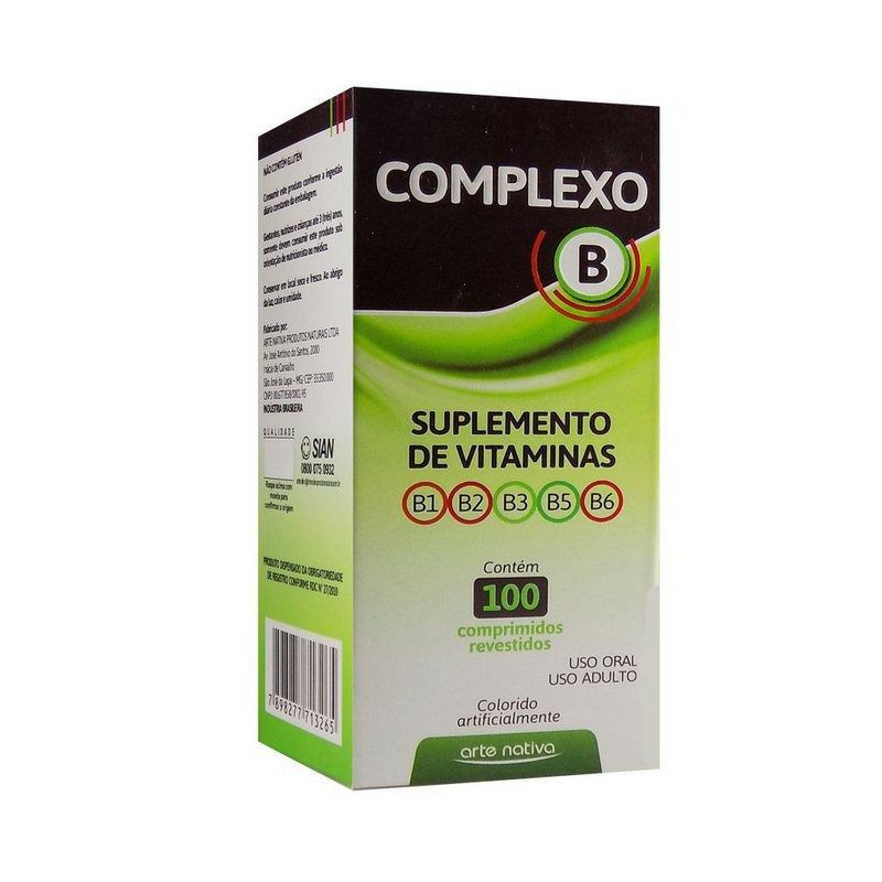 Complexo B 100 Comp Suplemento Original - Arte Nativa | Shopee Brasil