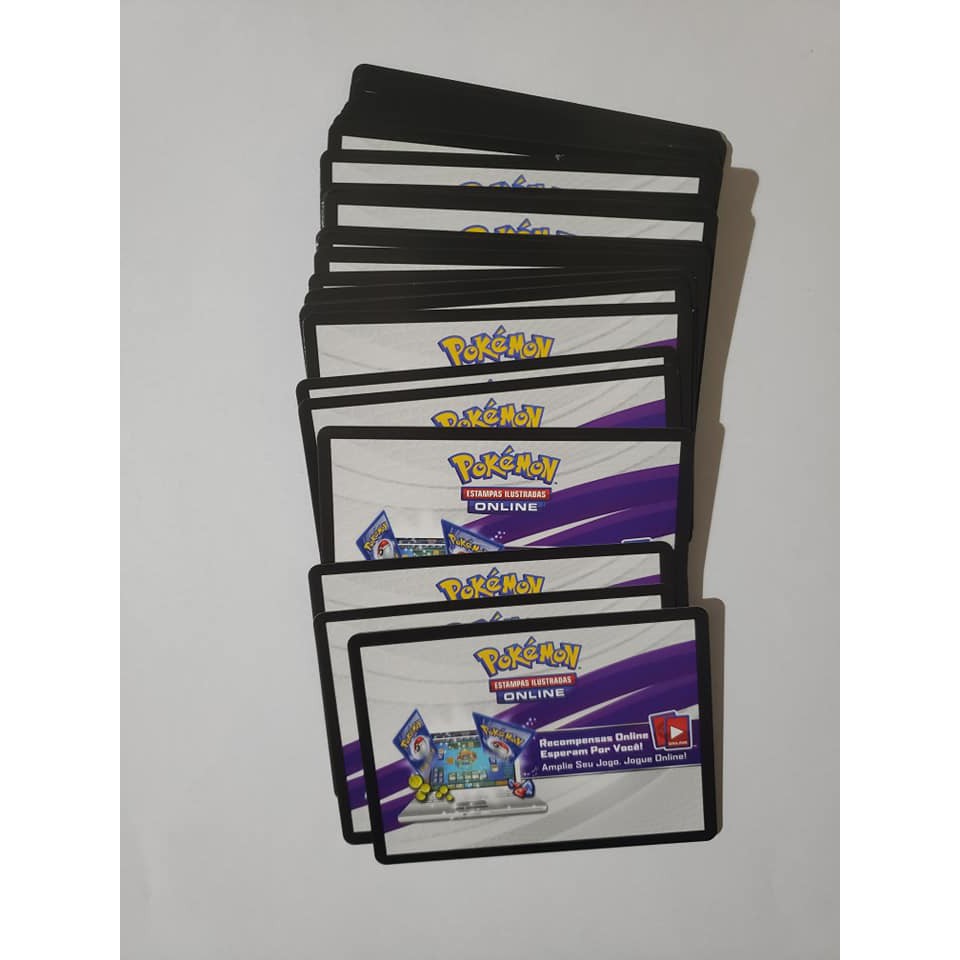 36 códigos - Booster online Pokémon TCG - Guardioes Ascendentes - Sol e Lua  2 - Cartas físicas com o código