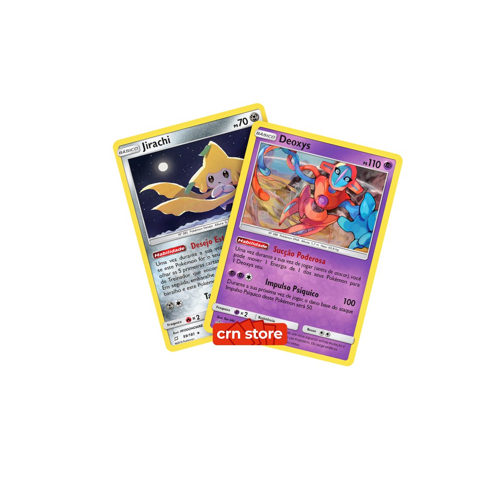 Kit 3 Carta Pokémon Lendários E Míticos Raros Incríveis Zyr