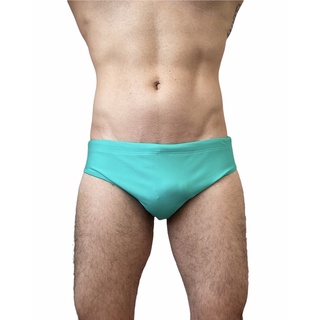 Sunga de banho Cavada Slim Azul Turqueza Proteção UV Lycra Premium