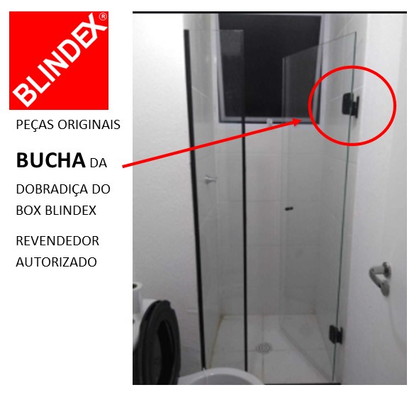 Bucha De Nylon Tipo Mini P/ Dobradiça Box Blindex (4 Jogos)