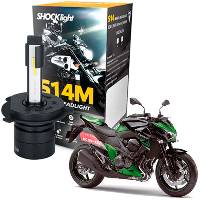 Lâmpada Super Ultra Led Farol Moto Kawasaki Z 800 2013 | Shopee Brasil