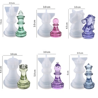 Moldes de resina de xadrez 3d, peça de silicone internacional, molde de  resina de fundição uv, moldes epóxi para artesanato faça você mesmo,  fabricação de jóias de xadrez - AliExpress