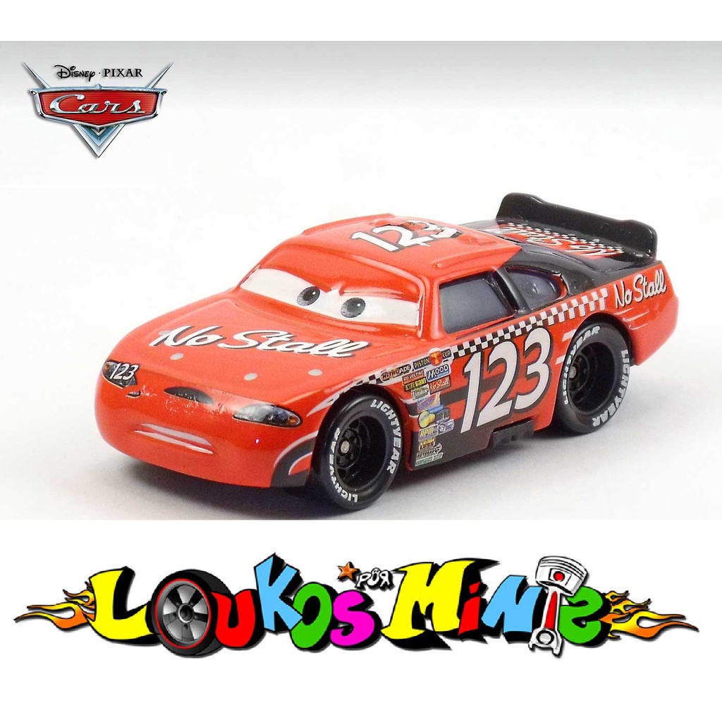 Disney Cars Todd Marcus 123 No Stall Original sem embalagem