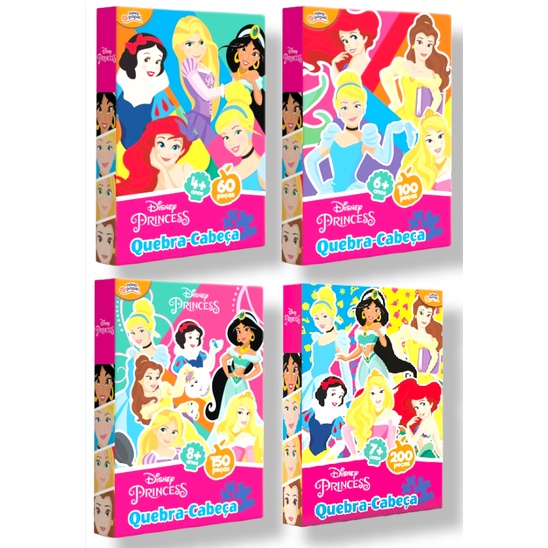 Quebra-Cabeça - 60 Peças - Princesas Disney - Toyster