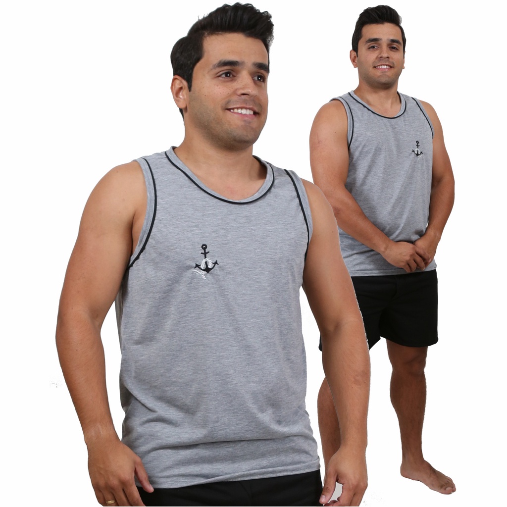 Pijama Masculino Camiseta Regata e Short Curto Verão Atacado Revenda! em Oferta na Shopee