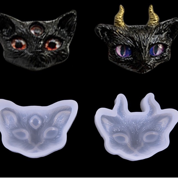 Molde de Silicone Kawaii Gato