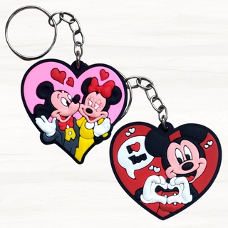 Chaveiro Emborrachado Alto Relevo Mickey Minnie