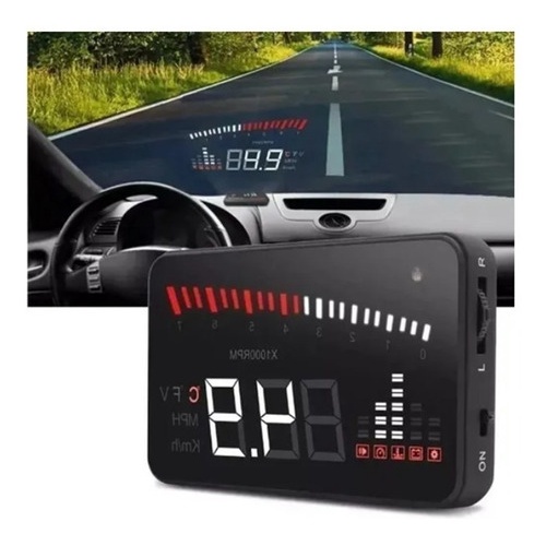 Velocímetro Digital Hud Projetor Carro Vidro Parabrisa Obd2