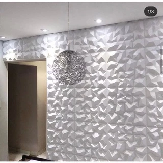 20 Placas Decorativas De Pvc 3d Revestimento Pedra 50cmx50cm