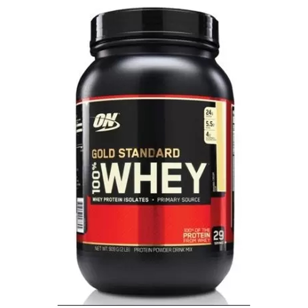 ON WHEY GOLD STANDARD MORANGO OPTIMUN NUTRITION – 907G