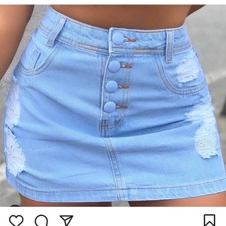 Saía jeans hot sale