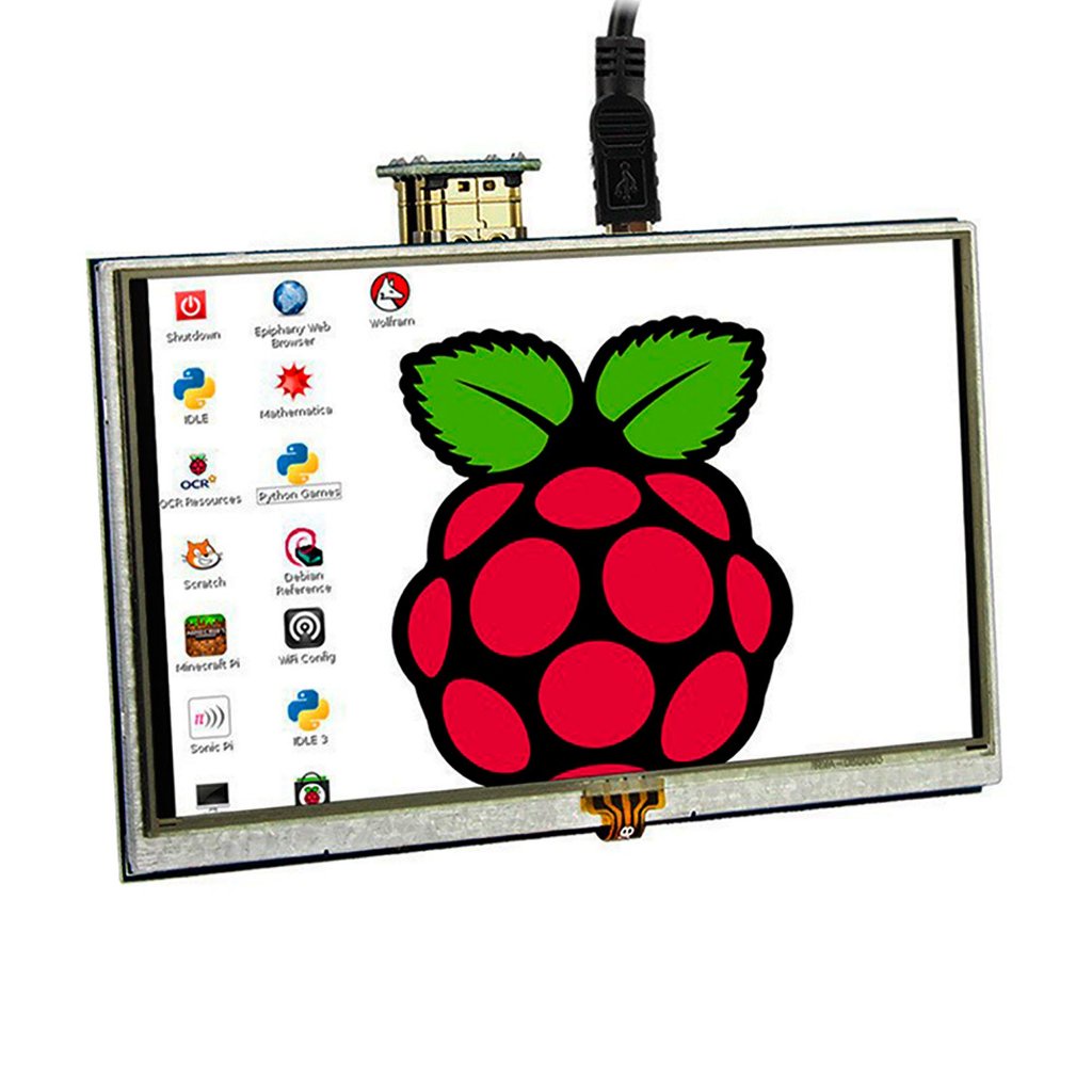 Display LCD TFT 5" 800 x 480 Touch Screen Raspberry Pi