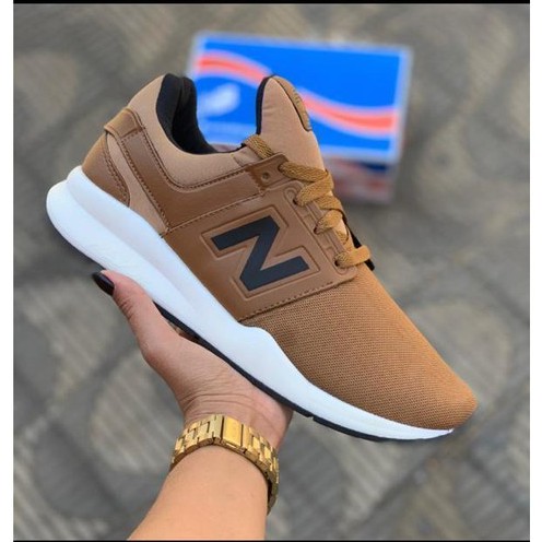 Tênis new balance hot sale 200 couro marrom