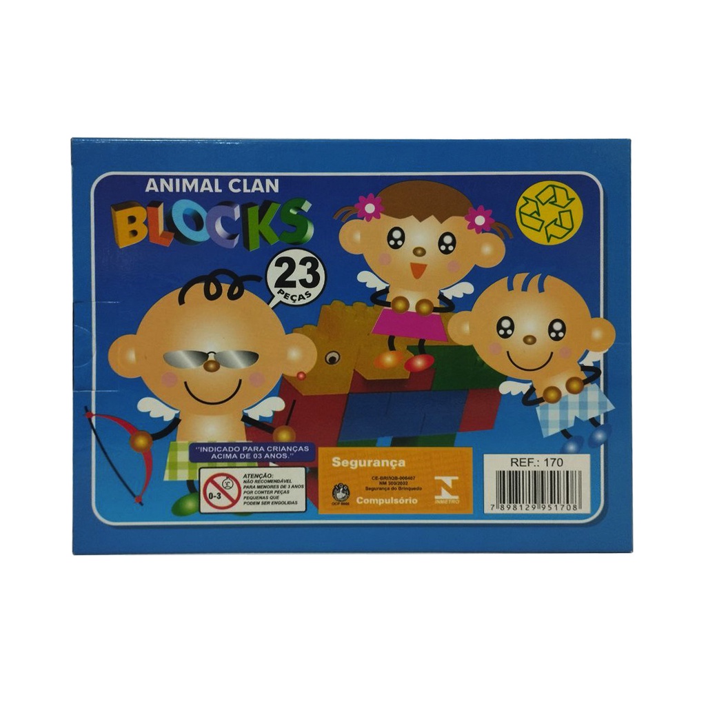Animal Clan Blocks Brinquedo de montar