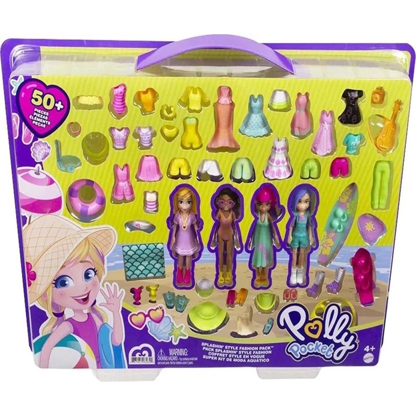 Boneca Polly Pocket Conjunto Festa De Pijama Com 18 Peças - Ri Happy